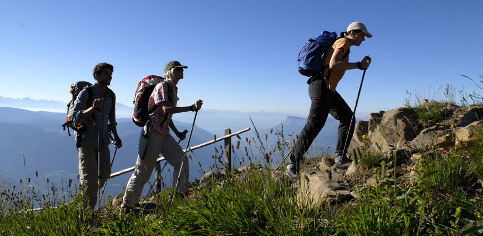 Wandern in der Umgebung von Dorf Tirol